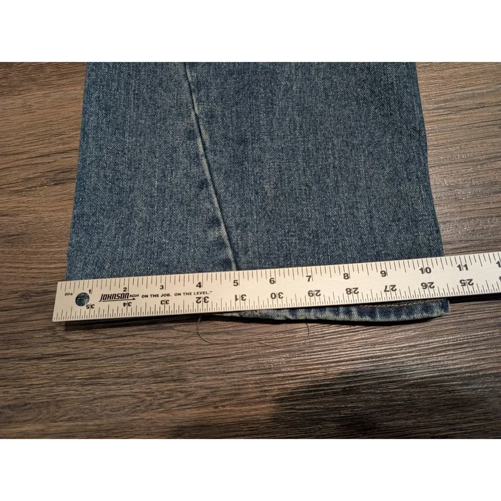 True Religion Joey Samurai Graphic Flare Jeans Mens 40x29 Twisted‎ Seam
